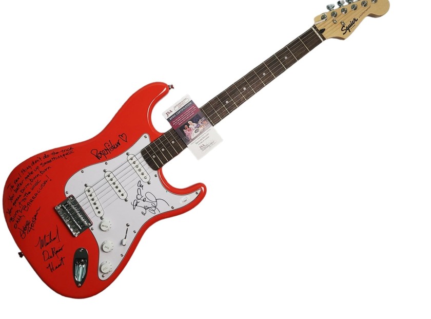 Heart Signed Fender Guitar