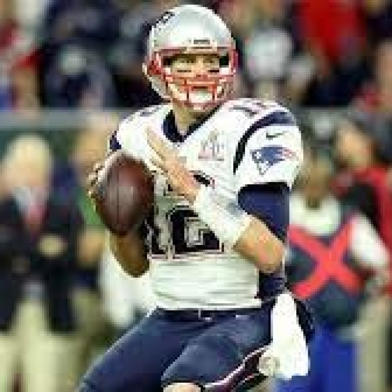 Tom Brady Signed The Patriots Mini Helmet