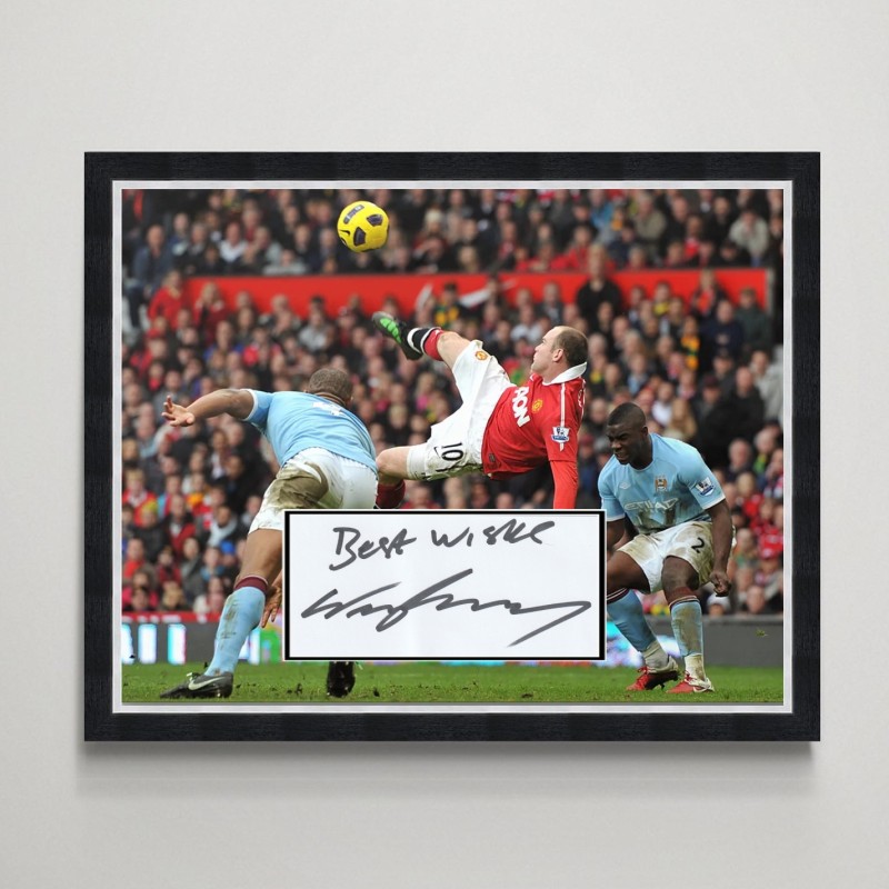 Wayne Rooney Signed Manchester United Display