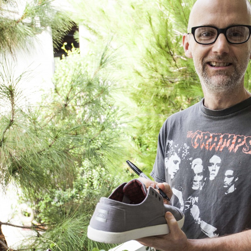 Moby's Autographed Tom's Trainers from his Personal Collection