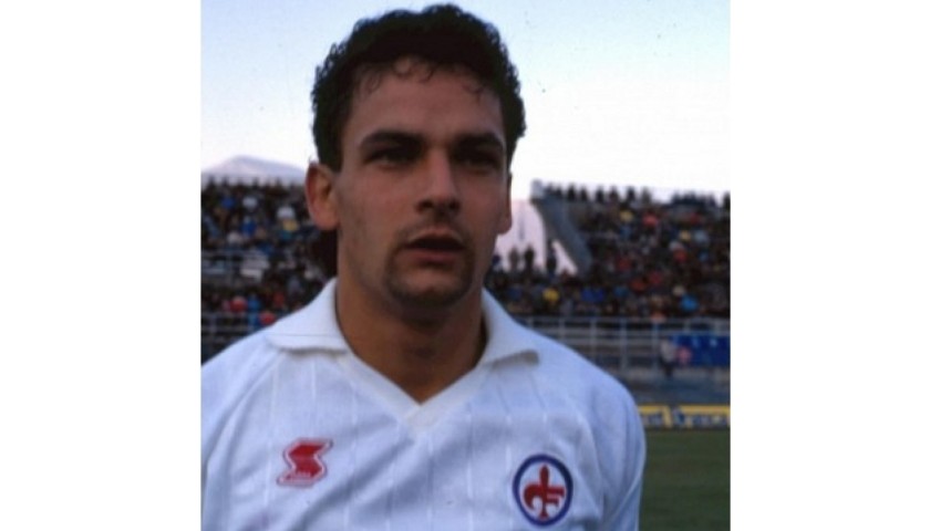 Baggio's Official Retro Fiorentina Signed Shirt, 1989/90