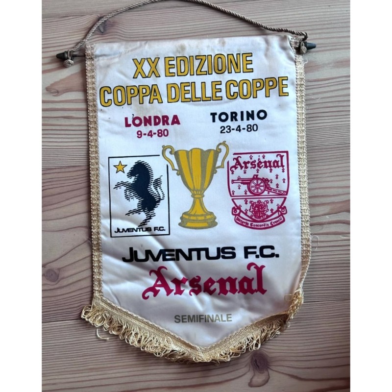 Juventus vs Arsenal Official Pennant Cup Winners' Cup 1980