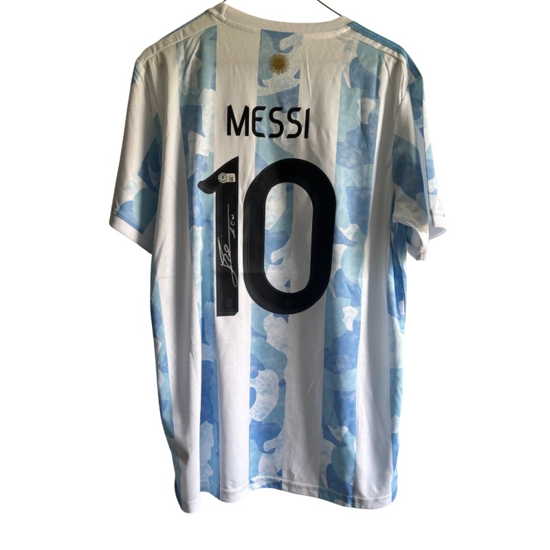 Lionel Messi Signed Argentina National Team Shirt