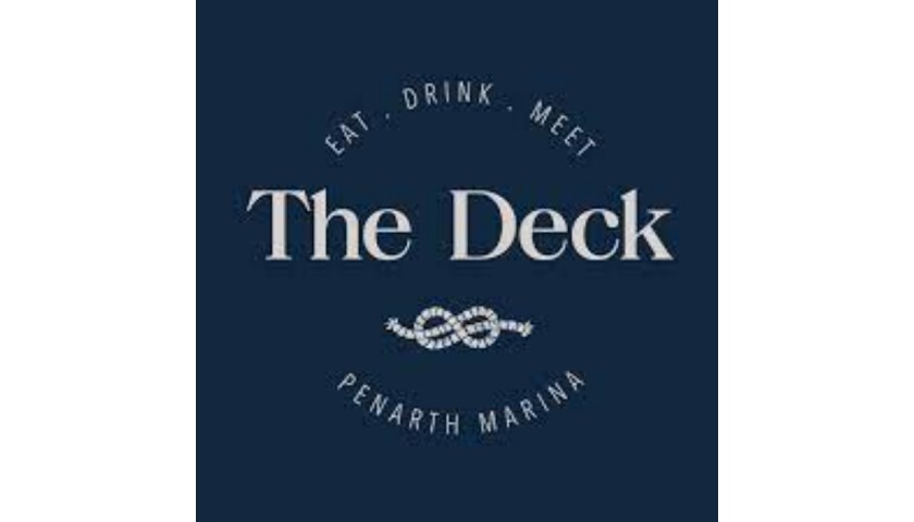 Dinner at The Waters Edge for 2 at The Deck, Penarth Marina
