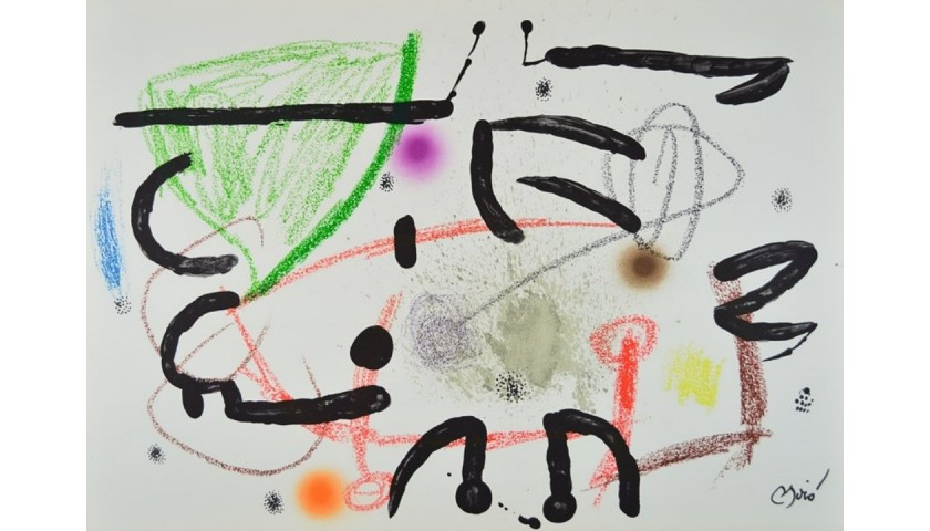 Lithograph Artwork by Joan Miro - Maravillas 15