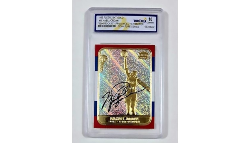 Limited Edition Gold Card Michael Jordan 1998 - CharityStars