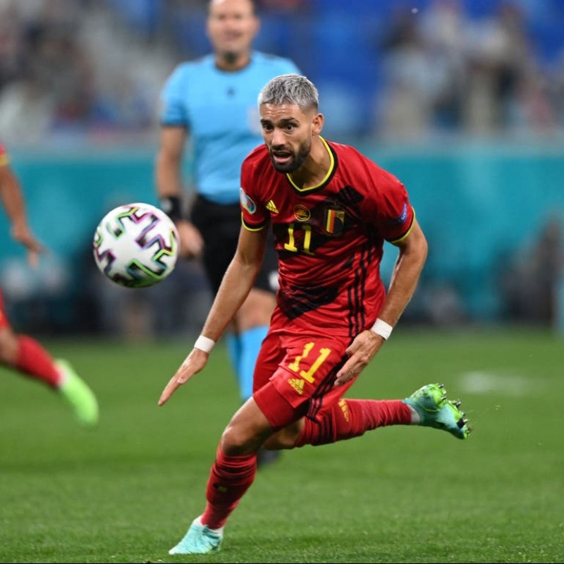 Carrasco's Match Worn Shirt, Belgium-Italy 2021