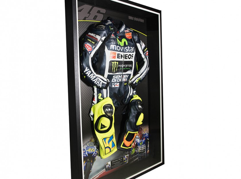 Autographed Valentino Rossi Leather Replica Race Suit - MotoGP