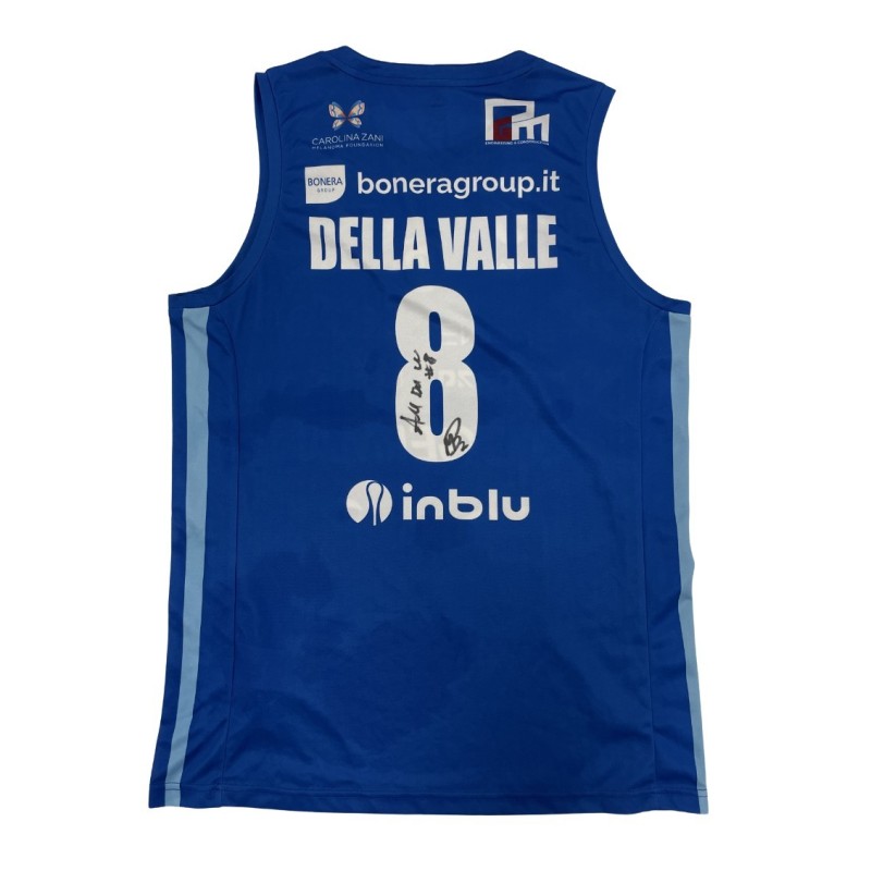 Della Valle's Signed Unwashed Kit, Germani Brescia vs Givova Scafati Basket 2024