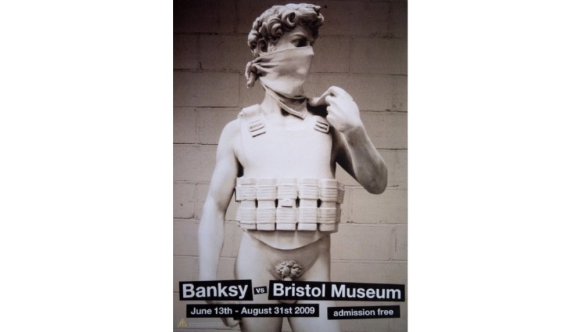 Michelangelo Poster “Banksy Vs Bristol Museum”, 2009 - CharityStars