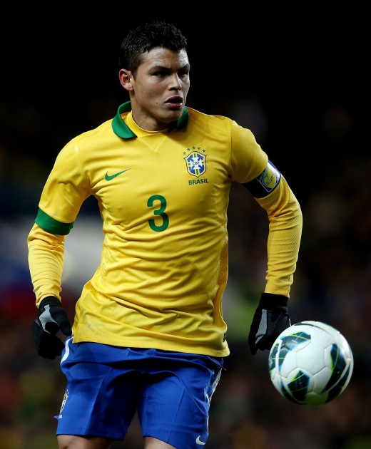 Thiago Silva's Brazil Match Shirt, 2013