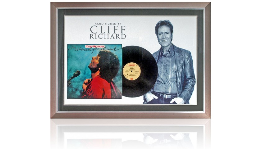 Sir Cliff Richard Hand Signed Wired for Sound Vinyl Sleeve