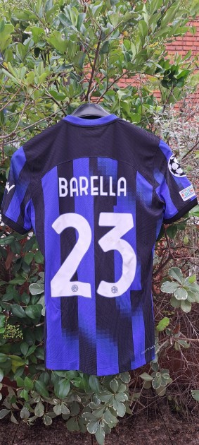 Barella's Worn Shirt, Inter vs RB Salzburg 2023