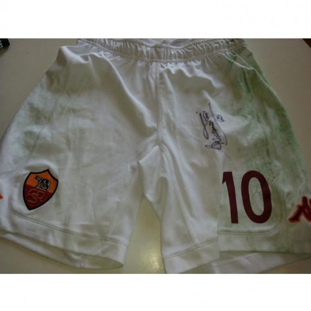 Totti Roma match worn shorts, season 2014/2015
