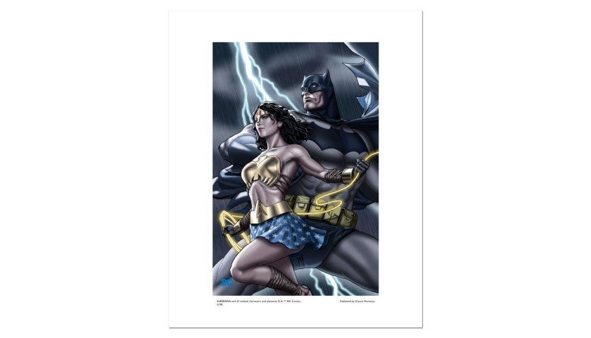 "Batman and Wonder Woman" Numbered Limited Edition Giclee