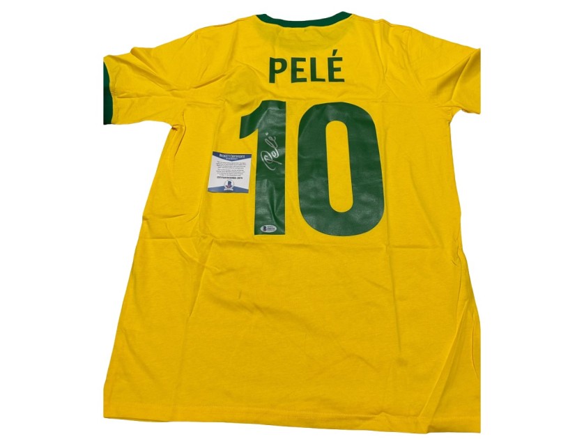 Pelé's Brazil Signed Replica Shirt, 1970