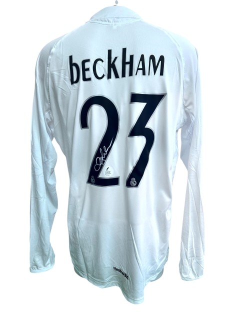 Maillot Vintage Angleterre Beckham N°7 - Umbro Taille L - Match Issue 2002 - Blanc