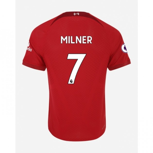 James Milner's Liverpool Match Worn Shirt- Limited-Edition 