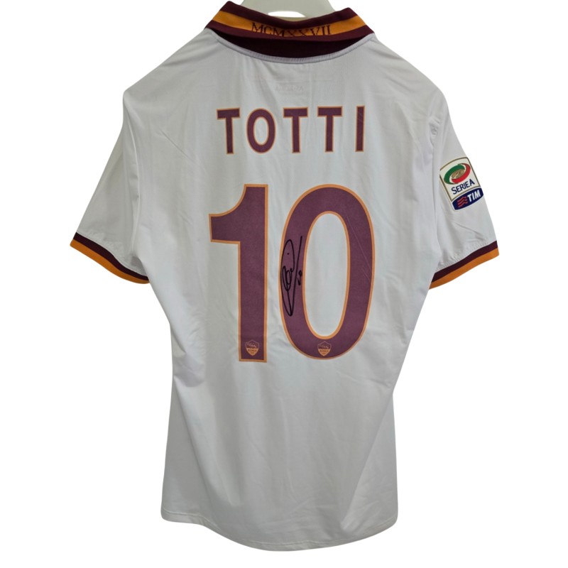 Totti's "Roma Cares" Signed Official Shirt, 2013/14