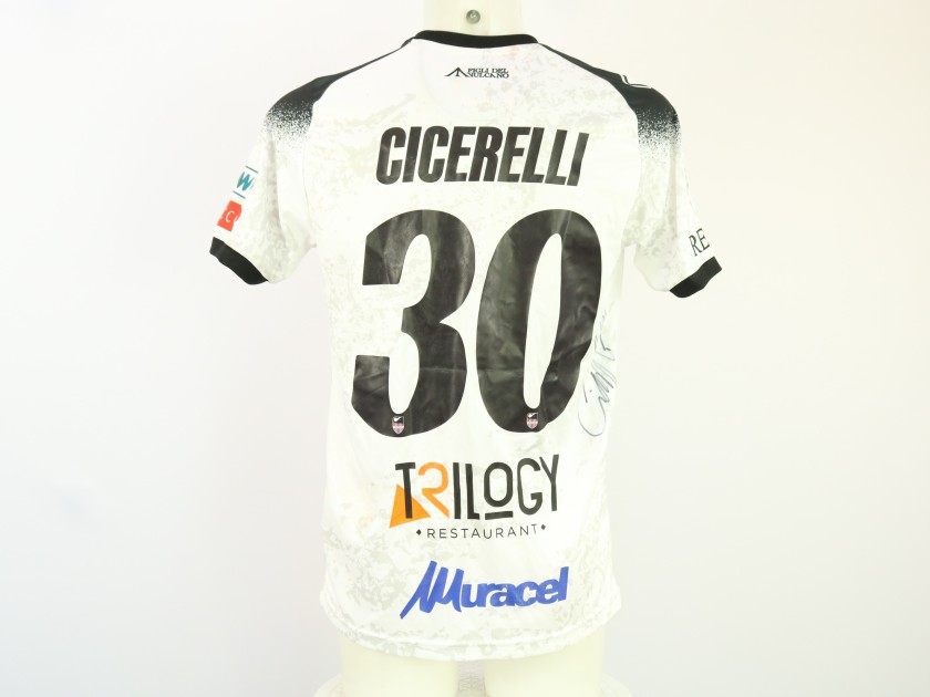 Cicerelli's Unwashed Signed Shirt, Taranto vs Catania 2024