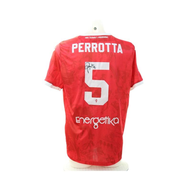 Perrotta's Signed Unwashed Shirt, Trento vs Padova 2024