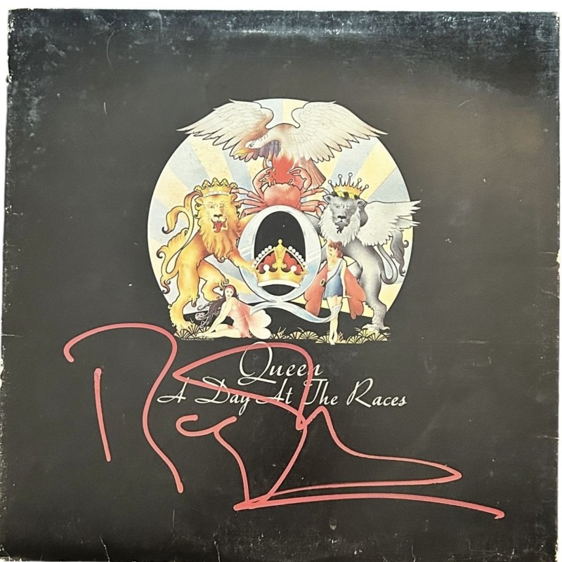 Roger Taylor Signed A Day At The Races Vinyl LP