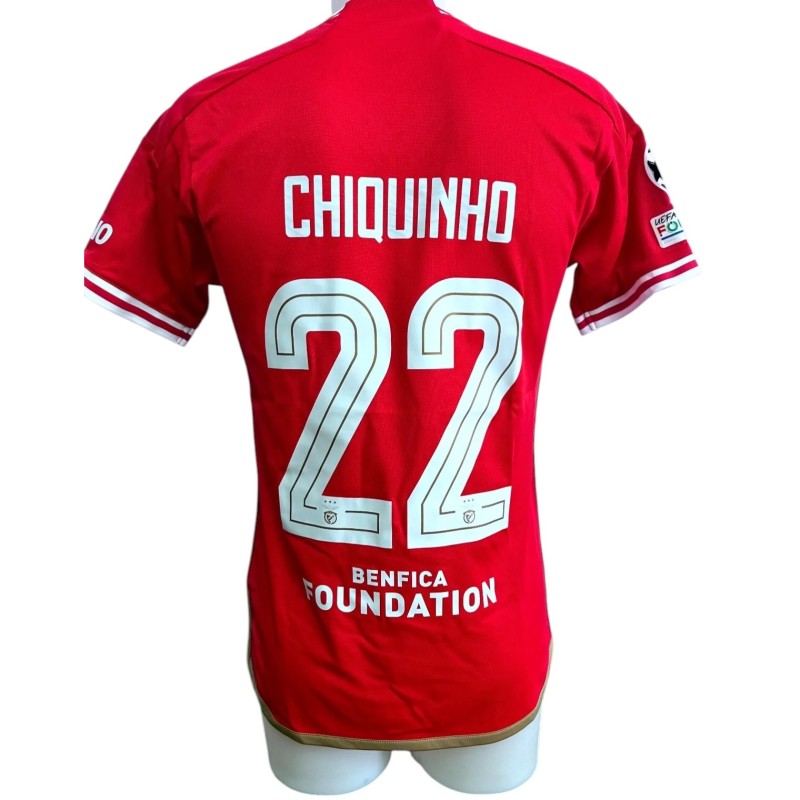 Chiquinho's Benfica Match-Issued Shirt , UCL 2023/24