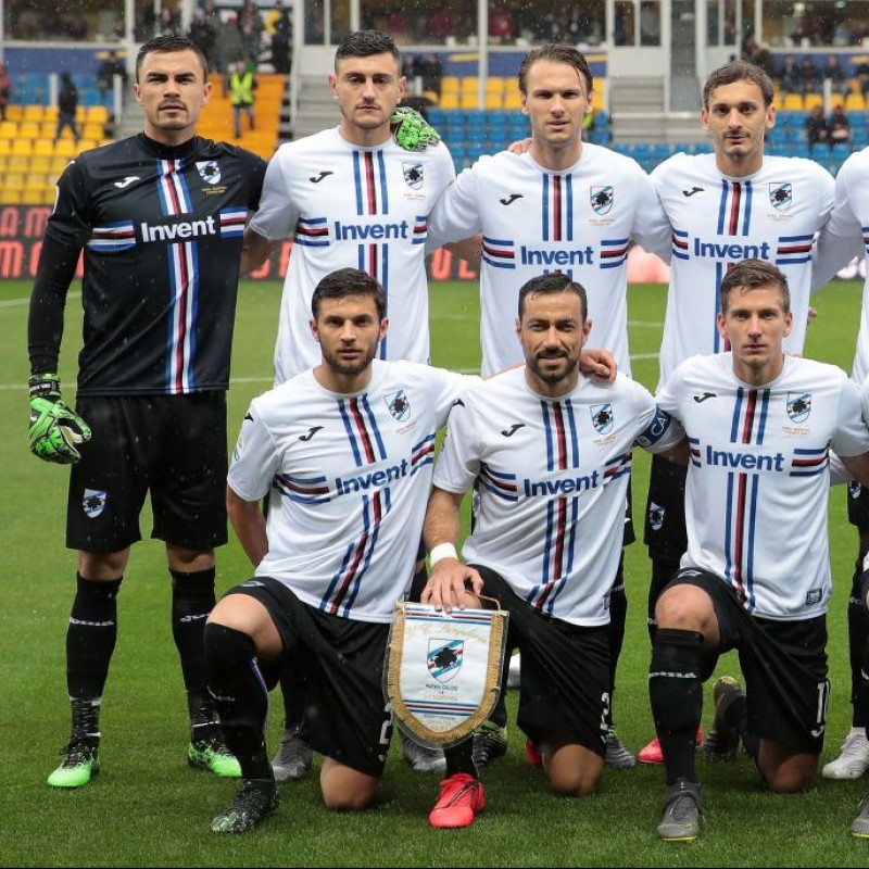 Audero's Worn Shirt, Parma-Sampdoria - #Blucrociati