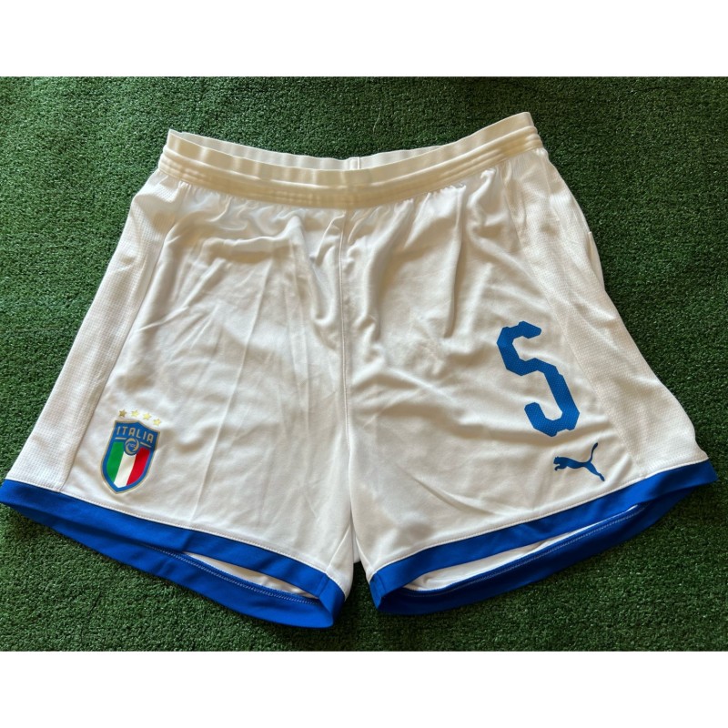 Pantaloncini Linari indossati Ungheria vs Italia 2019