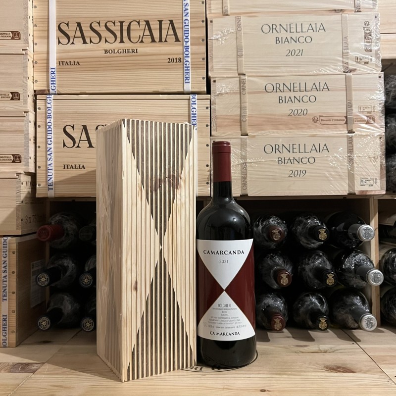 Gaja Camarcanda 2021 Magnum Bolgheri Rosso DOC Ca' Marcanda - in Wooden Case