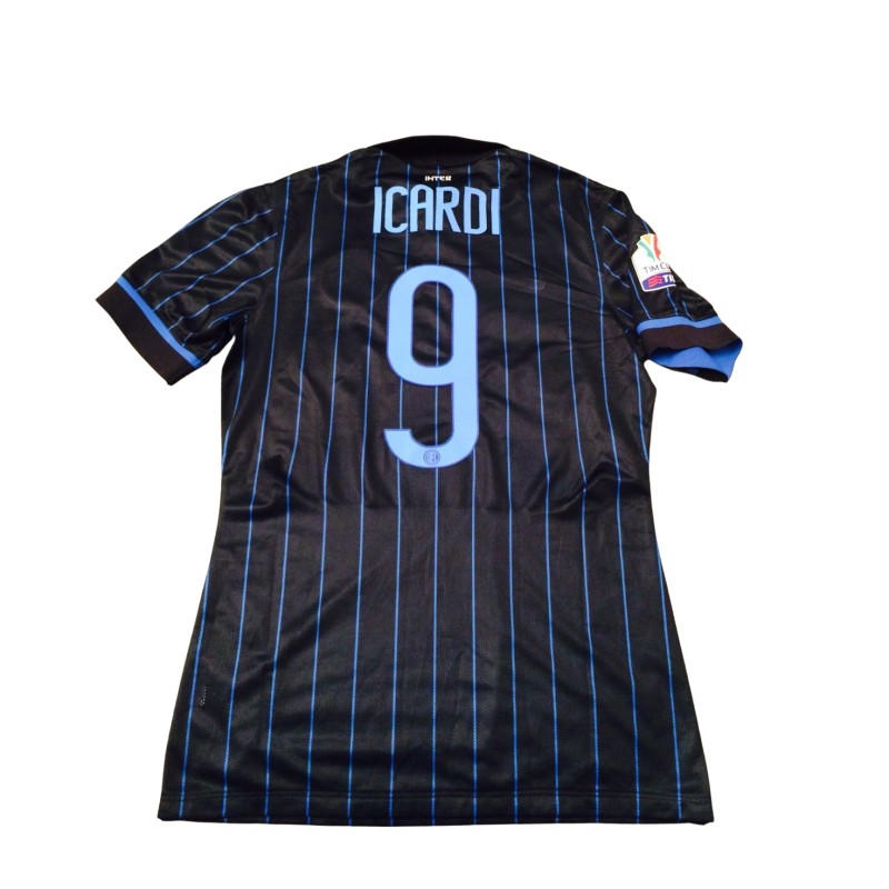 Icardi's Match-Issued Shirt, Inter vs Sampdoria Coppa Italia 2015