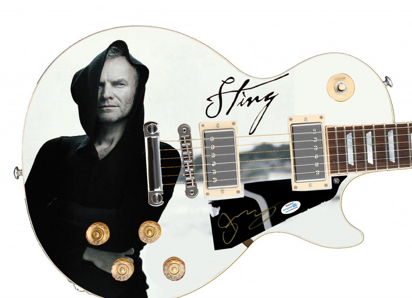 Sting Signed Guitar