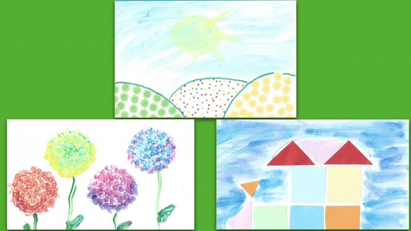 Three Drawings by Children of the Aieop Centers