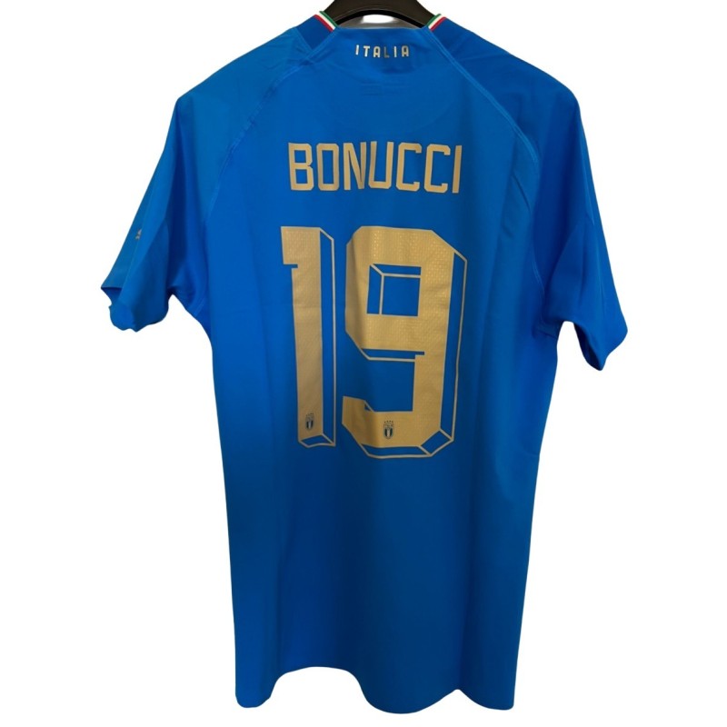 Bonucci's Match Shirt, Albania vs Italy 2022