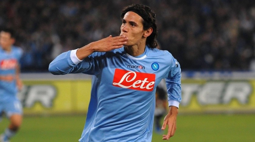 Cavani's Napoli Match Shirt, 2010/11