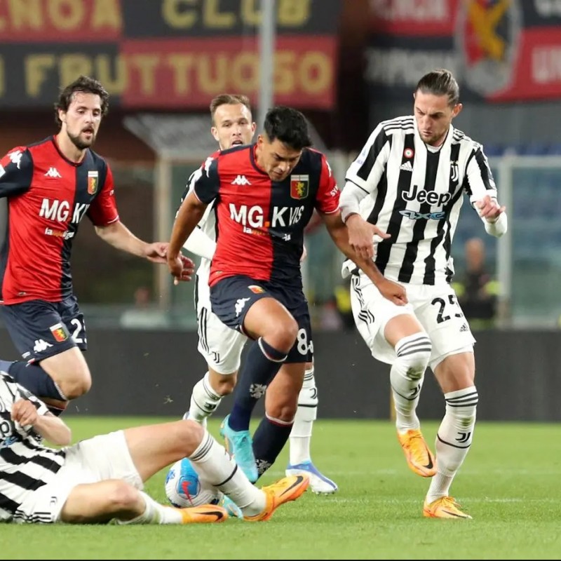 Amiri's Match-Issued Signed Shirt, Genoa-Juventus 2022