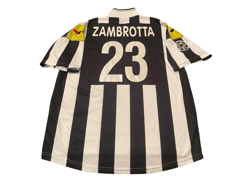 Zambrotta's Juventus Match-Issued Shirt, UCL 2000/01