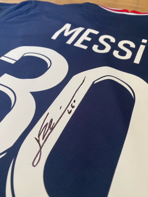 Messi's PSG Signed Shirt - CharityStars