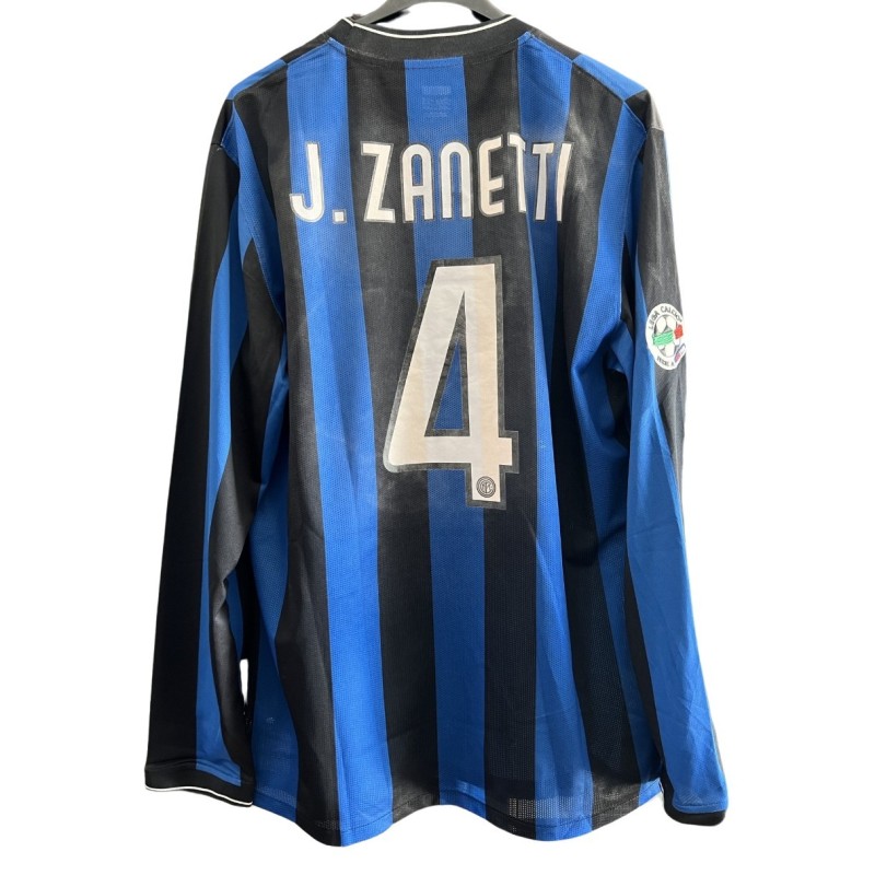 Maglia indossata Javier Zanetti Inter, stagione 2009/10