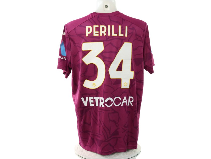 Perilli's Match-Issued Shirt Lecce vs Hellas Verona 2024