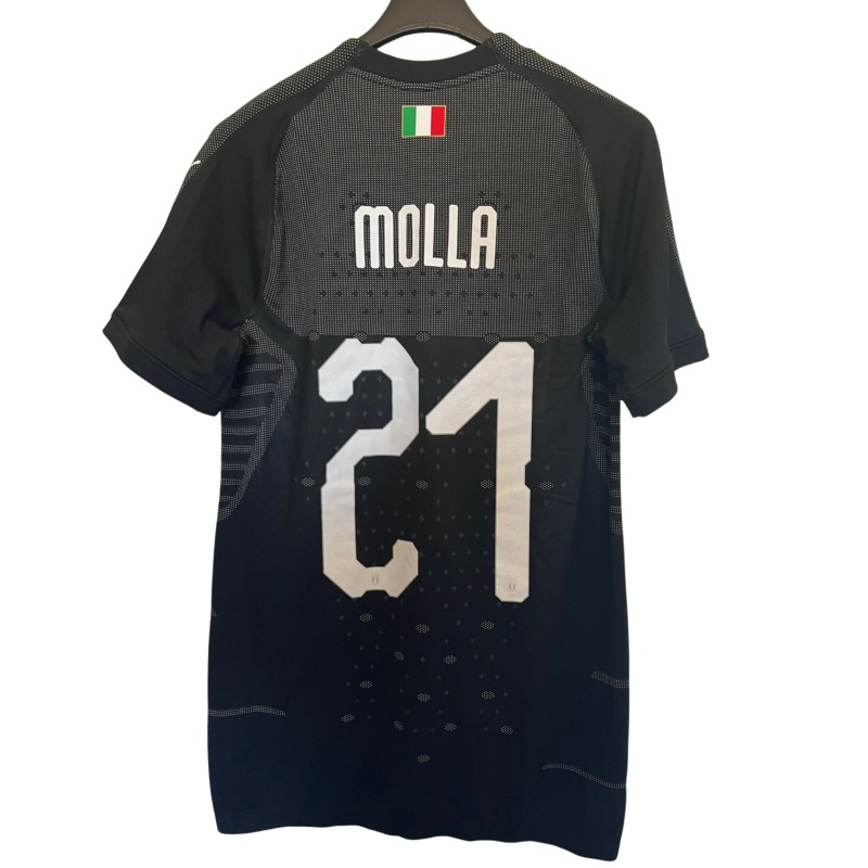 Molla's Italy U19 Match-Issued Shirt, 2019/20