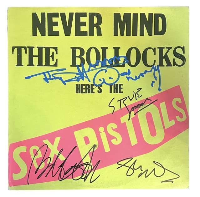 Sex Pistols Signed Never Mind The Bollocks Vinyl LP