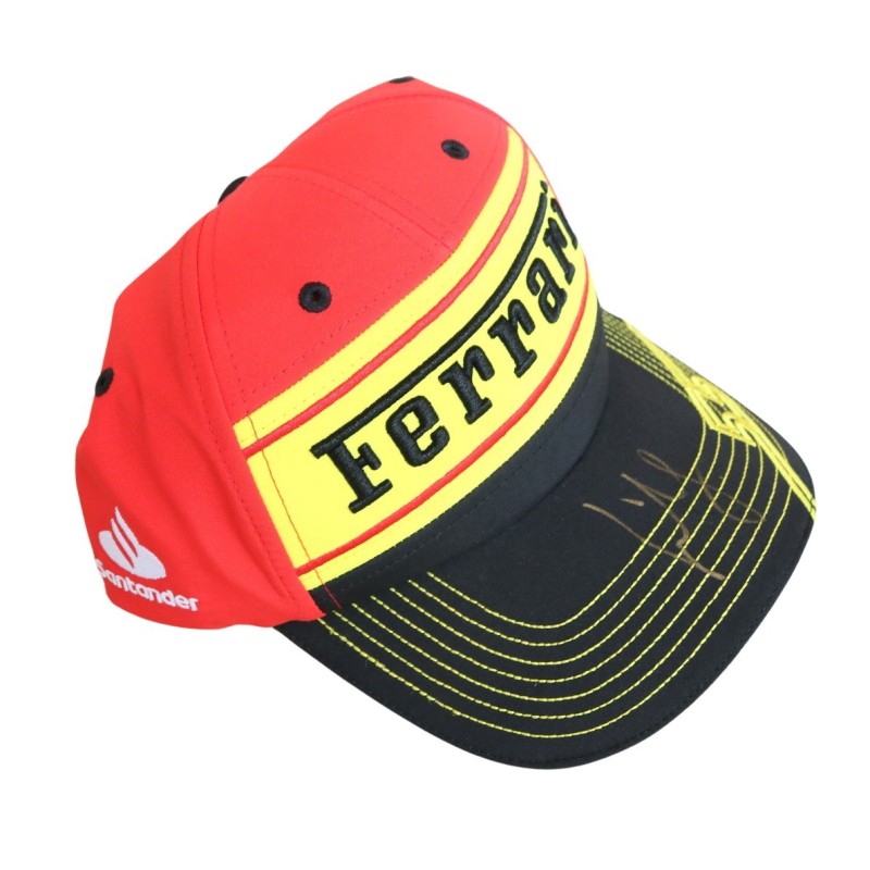 Cappellino ufficiale Sainz Scuderia Ferrari, Monza 2023 - Autografato