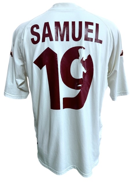 Samuel's Match-Worn Shirt, Lecce vs Roma 2000