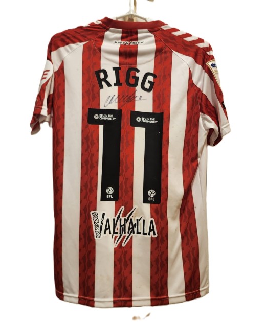 Chris Rigg's Sunderland Match Worn Shirt - Special Patch