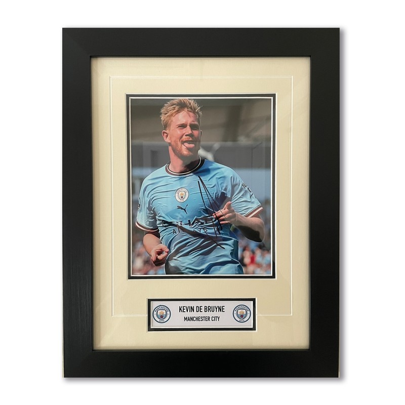 Kevin De Bruyne Manchester City Display autografato