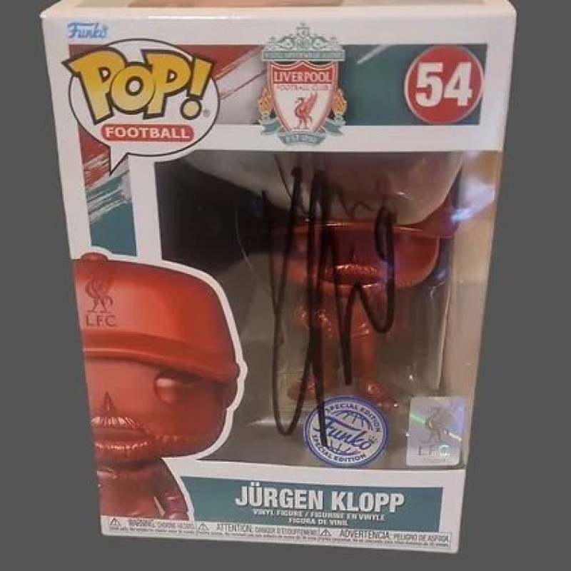 Figura Funko Pop firmata da Jurgen Klopp del Liverpool, in edizione limitata