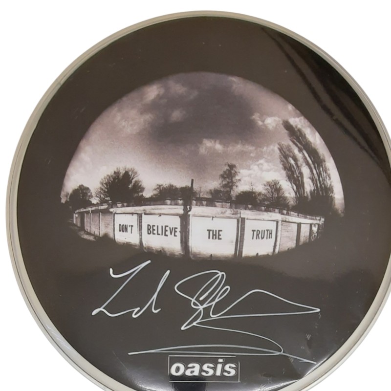 Zak Starkey of Oasis Signed Drumskin