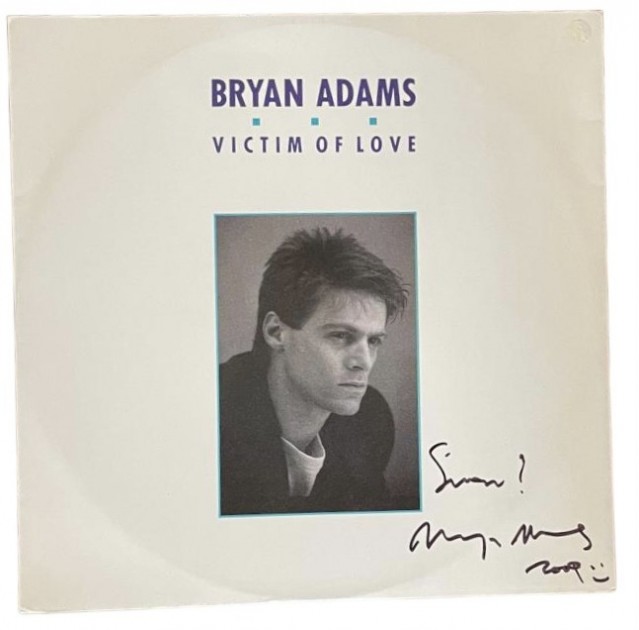 Bryan Adams Signed Victim of Love Vinyl LP