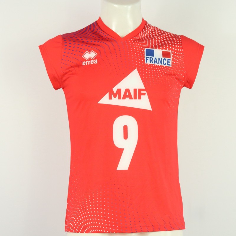 Maglia della Francia - atleta Stojilkovic - della Nazionale femminile ai Campionati Europei 2023 - autografata